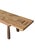 Sculptural Teak Wood Long Bench Stunning Wood Textures, Modern Organic For Sale - Image 6 of 8