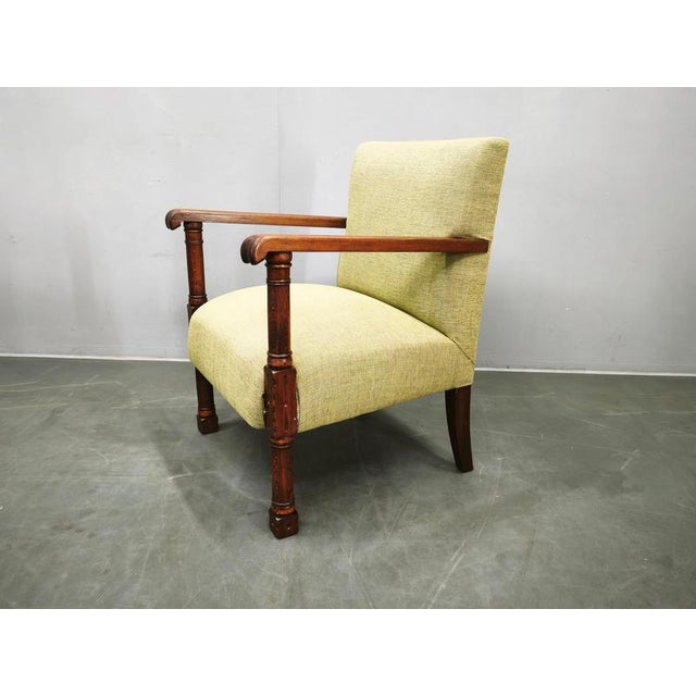 Art Deco Beech Wood Armchair, Czechoslovakia, 1930s For Sale - Image 13 of 15
