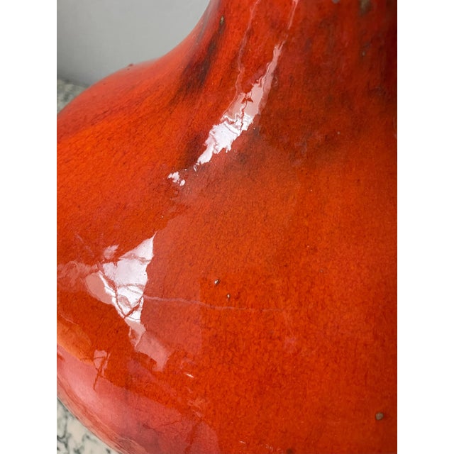 Orange Ceramic Table Lamp, 1970s For Sale - Image 13 of 18