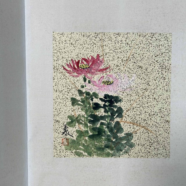 Decorative Japanese Folding Screen, 1980s For Sale - Image 12 of 18