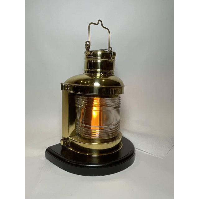 Brass Solid Brass Ships Masthead Lantern For Sale - Image 8 of 11