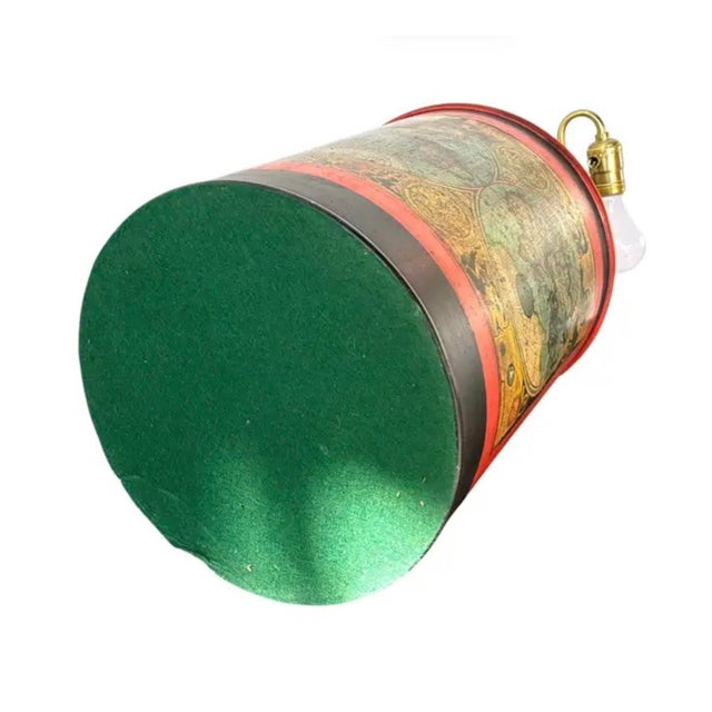 Black Vintage Tole Tea Cannister Lamp For Sale - Image 8 of 8
