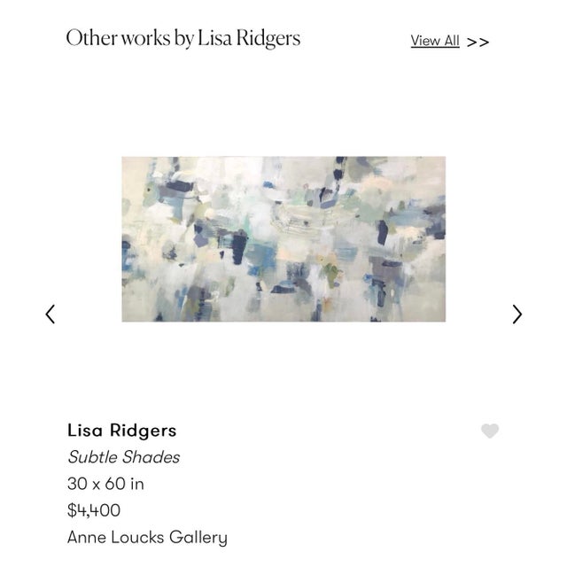 Authentic Lisa Ridgers "Dream Flow I & II “ Original Diptych – 30" X 60" Each For Sale - Image 10 of 11