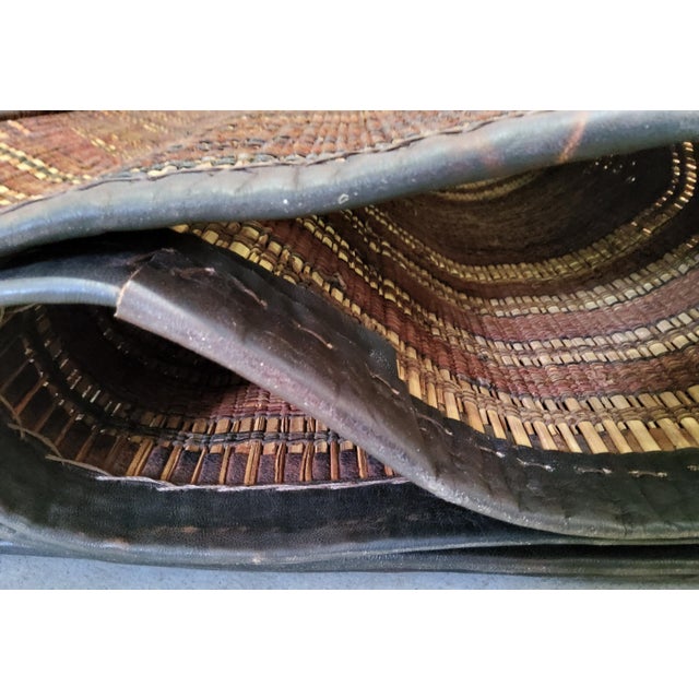 Vintage Tuareg Berber Mat, 1960s For Sale - Image 6 of 7