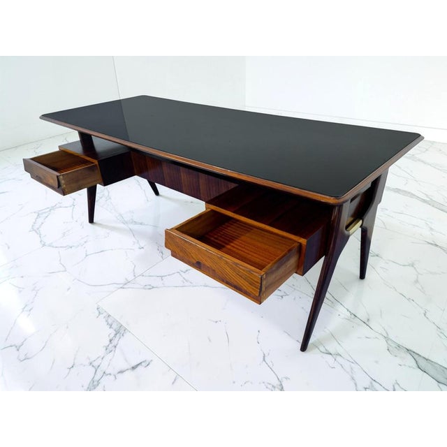 Mid-Century Modern Italian Executive Desk by Vittorio Dassi, 1956 For Sale - Image 9 of 18
