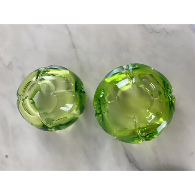 1980s Italian Ashtrays in Murano Glass, 1980, Set of 2 For Sale - Image 5 of 11