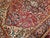 Early 1900s Persian Heriz Rug, Hand-Knotted Wool, Geometric Design, Red & Navy, 6x10 For Sale - Image 4 of 12