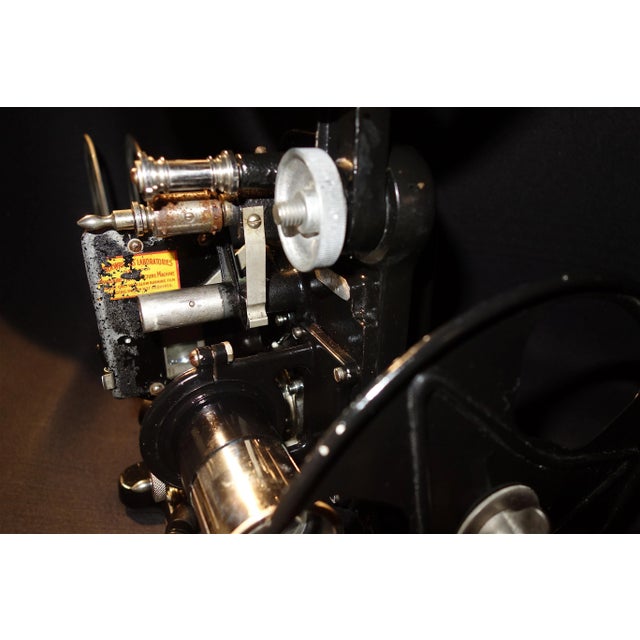 Antique Circa 1916 "New Premier Pathescope 28mm Cinema Projector" For Sale - Image 9 of 13