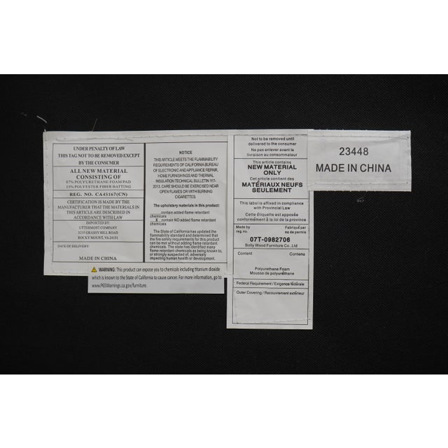 Ottermost Modern Design Upholstered Cube Chair For Sale - Image 12 of 12