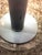 Mid-Century Modern 1970s Mid Century Modern Gray Lucite Torchiere Floor Lamp W/ Opaque Ribbed Glass Shade For Sale - Image 3 of 9