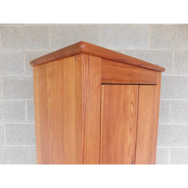 Wood Custom Hand Crafted Shaker Style White Pine Chimney Storage Cabinet 22"w X 72"h For Sale - Image 7 of 17