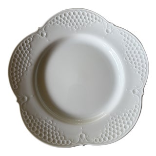 White Relief Breakfast Dessert Plate by Ludwig Zeptner from Meissen, 1990s For Sale