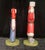 Lisa Larson Vintage 1987 Lisa Larson for Goebel Santa & Mrs. Claus Porcelain Candleholder Pair For Sale - Image 4 of 6