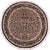 Shabby Chic Pak-Persian Black/Green Wool Round Rug - 8'1'' X 8'6'' For Sale - Image 9 of 9