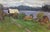 1970s Oil Painting Rural Life Fomin Anatoly Nikiforovich For Sale
