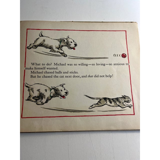 Illustration 1932 Michael Who Missed His Train Dog Book For Sale - Image 3 of 12