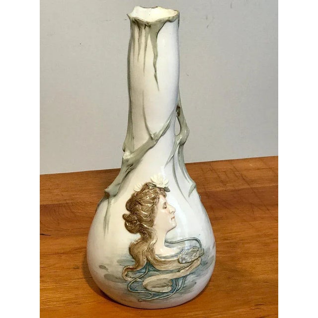 Early 20th Century Art Nouveau Portrait Vase Attributed to Teplitz For Sale - Image 12 of 13