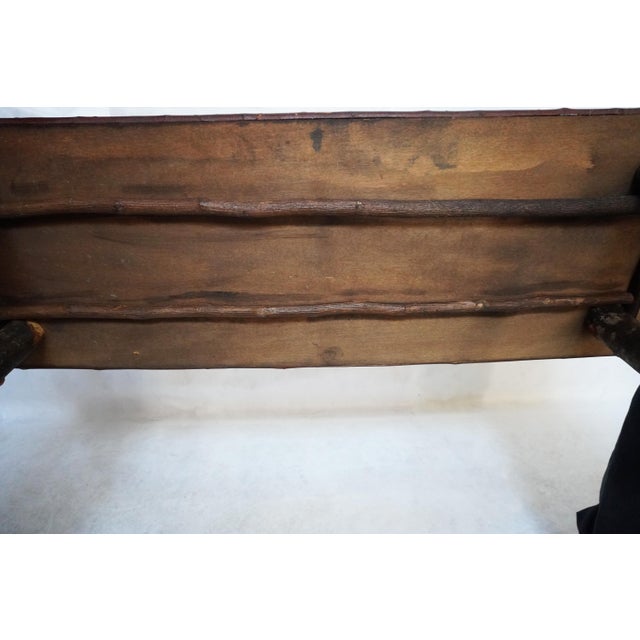 Rustic Wood and Twig Console Table For Sale - Image 13 of 16