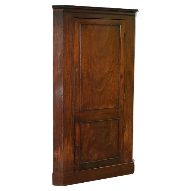 Solid Hardwood Corner Cupboard, 1760s For Sale