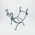 Hand Forged Iron Log Holder (51cm) Antique Copper Leaf Design Firewood Rack For Sale - Image 10 of 10