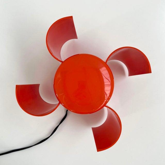 Coral Flower Table Lamp by Studio D.A. for Lamperti, 1970s For Sale - Image 10 of 13