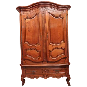 18th Century French Walnut Monumental Armoire