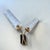 Mid-Century Modern Brass and Textured Glass Double Wall Sconce, 1950s For Sale - Image 4 of 14