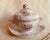 Antique French Porcelain Sauce Tureen & Underplate, Circa 1820, Rose Floral For Sale - Image 11 of 12