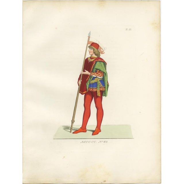 Paul Mercuri, Medieval Knights, Clergy & Nobles, 1845, Lithograph, Set of 10 For Sale - Image 10 of 14