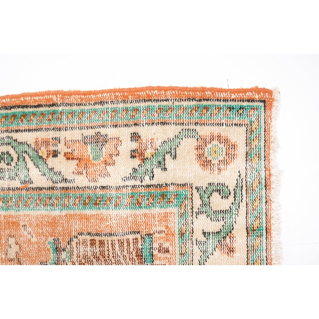 Oushak Vintage Handmade Rug For Sale - Image 4 of 6