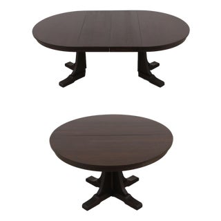 Stickley Mission Oak Round Dining Table For Sale