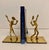 Late 20th Century Pair Solid Brass Tennis Players Bookends For Sale - Image 5 of 9