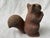 Brown Vintage Rusty Cast Iron Squirrel Eating an Acorn Statue For Sale - Image 8 of 12