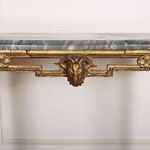 English Marble Topped Console Table For Sale - Image 6 of 12