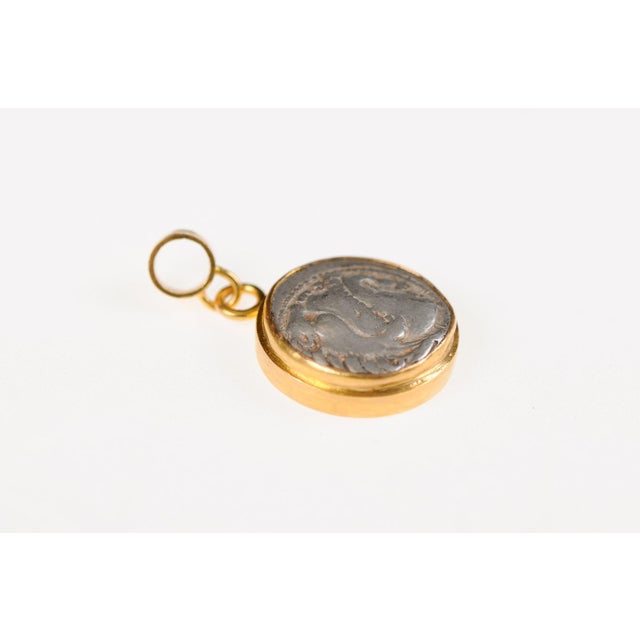 Ancient Greek Drachm Pendant For Sale - Image 10 of 10