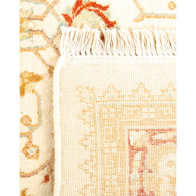 2000 - 2009 Mogul, One-of-a-Kind Hand-Knotted Area Rug - Ivory, 4' 2" x 6' 1" For Sale - Image 5 of 8