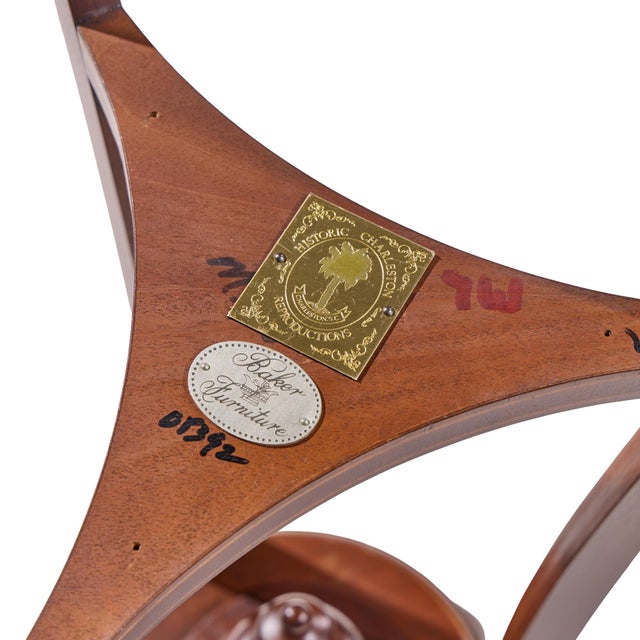 Brown Baker Furniture Historic Charleston Collection Mahogany Planter For Sale - Image 8 of 8