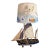 1970s Model Ship Turned Lamp With Custom Shade For Sale