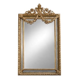 Late 19th Century Louis XVI Mirror with Parclosed Panels For Sale