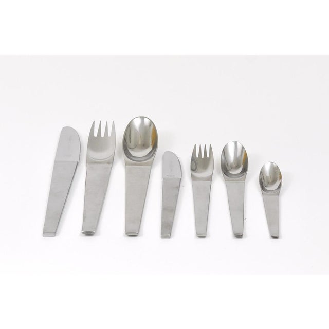 A comprehensive set of midcentury flatware from the 1950s, the award-winning model 2060, designed by Carl Aubock and...