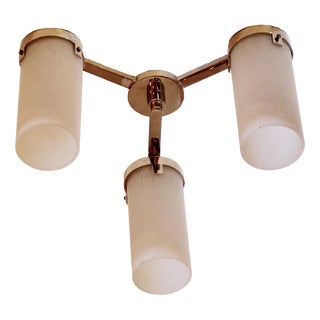 French Art Deco Petitot Style Ceiling Light, 1940s For Sale