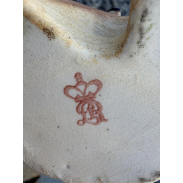 Early 20th Century Antique Volkstedt Rudolstadt Porcelain Lady Figurine Crown R c1900 Germany For Sale - Image 5 of 8