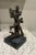 Metal Mid-Century Abstract Twisty Bronze Sculpture (10.5” High) For Sale - Image 7 of 11