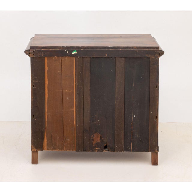 Brown Biedermeier Flame Mahogany Commode For Sale - Image 8 of 8