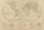 Antique Map of the World in Hemispheres by W. G. Blackie, 1859 For Sale