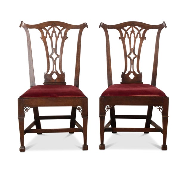 Set of Antique Mahogany Side Chairs, 1760 For Sale - Image 9 of 9