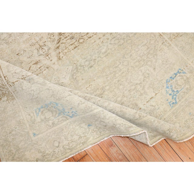 Beige Antique Accent Pale Persian Malayer Rug - 4'5" x 6'6" For Sale - Image 8 of 10