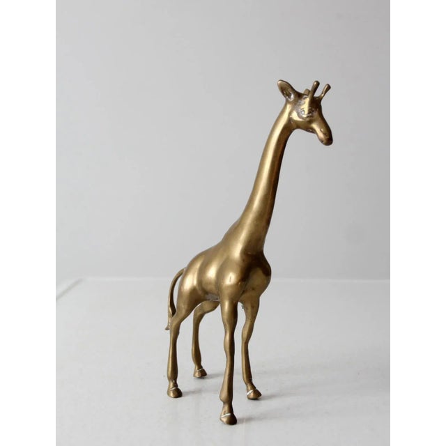 Mid Century Brass Giraffe For Sale - Image 6 of 13