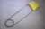 Yellow Large Decorative Safety Pin from Think Big, 1980s For Sale - Image 8 of 8