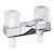 Ez Flo Non Metallic Lavatory Faucet 2 Handle Chrome Bathroom Sink Faucet For Sale